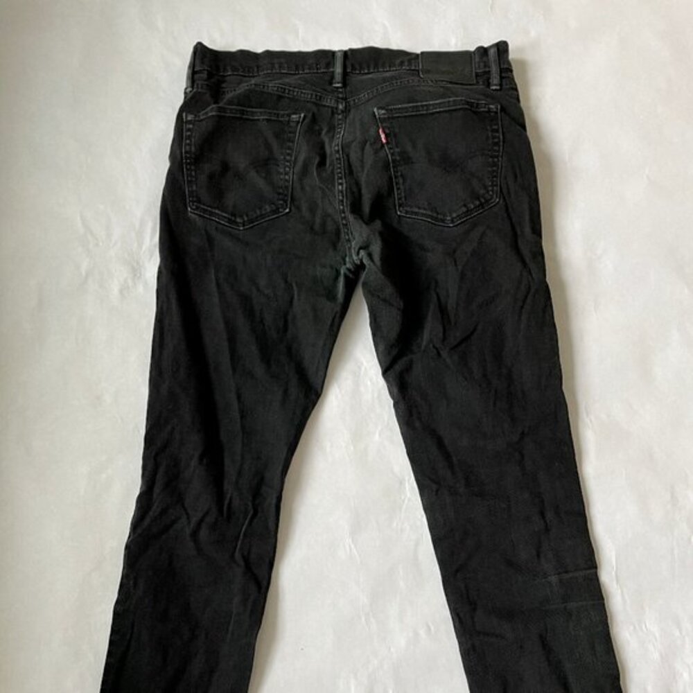 Levis 511 Mens Slim Fit Jeans Classic Black Wash Denim Pants V2 - Picture 3 of 5